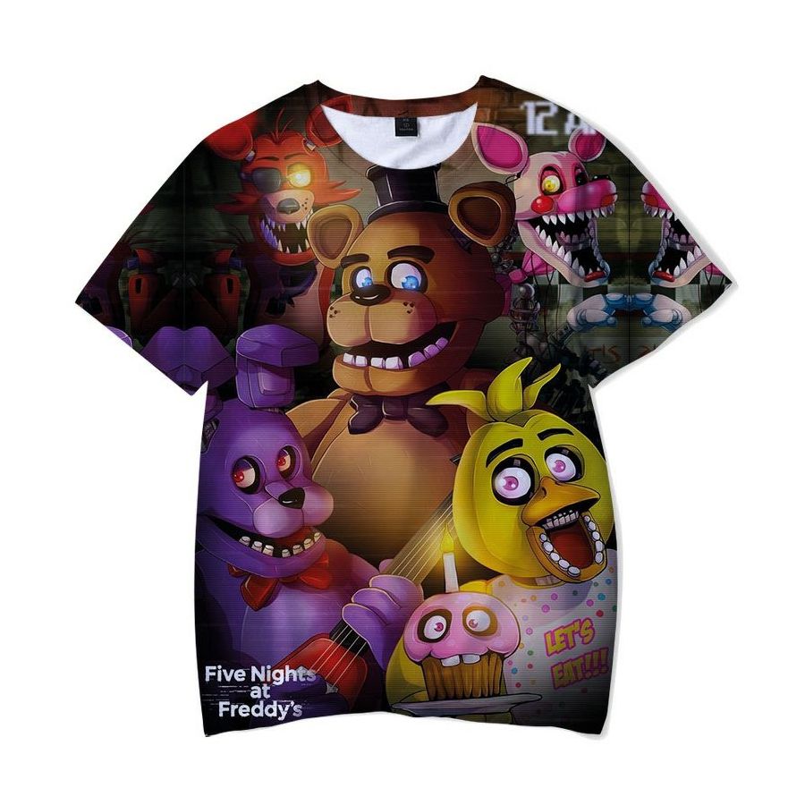 Five Nights At Freddy's Characters Unisex Hawaiian Shirt - Torunstyle
