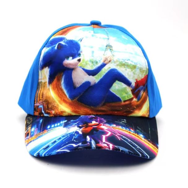 Sonic The Hedgehog 3D printing adjustable baseball cap 1