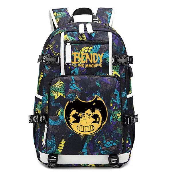 Bendy and the Ink Machine backpack Bendy bookbag 600D Oxford waterproof  Travel bag