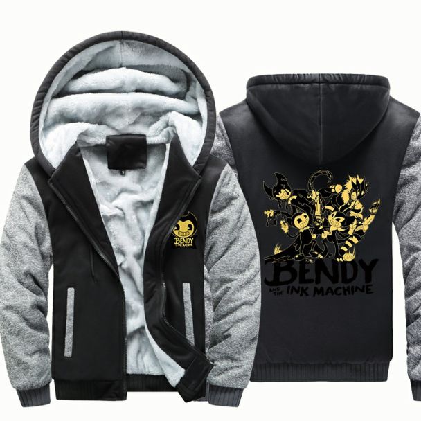 Boys Girls Bendy and the Ink Machine  Jacket Skibidi toilet Fleece Hoodies Winter Jacket Coats
