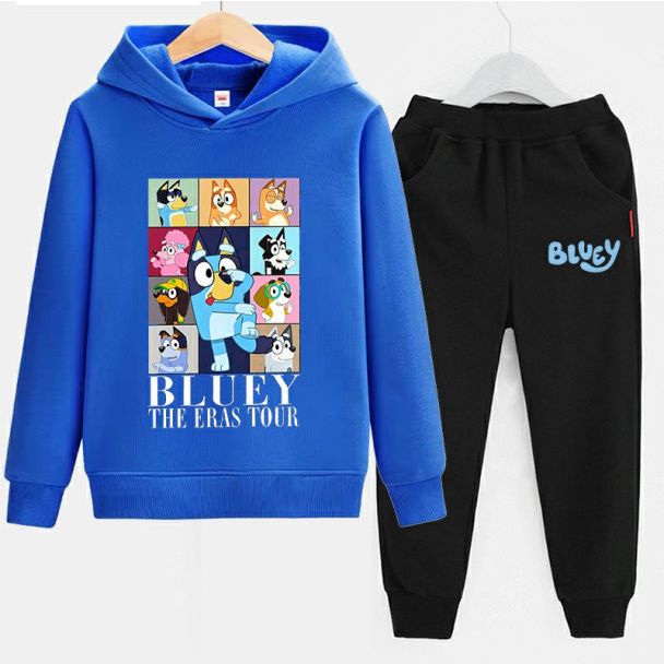 Boys Girls Bluey Hoodies Cotton Sweatshirts Outfits