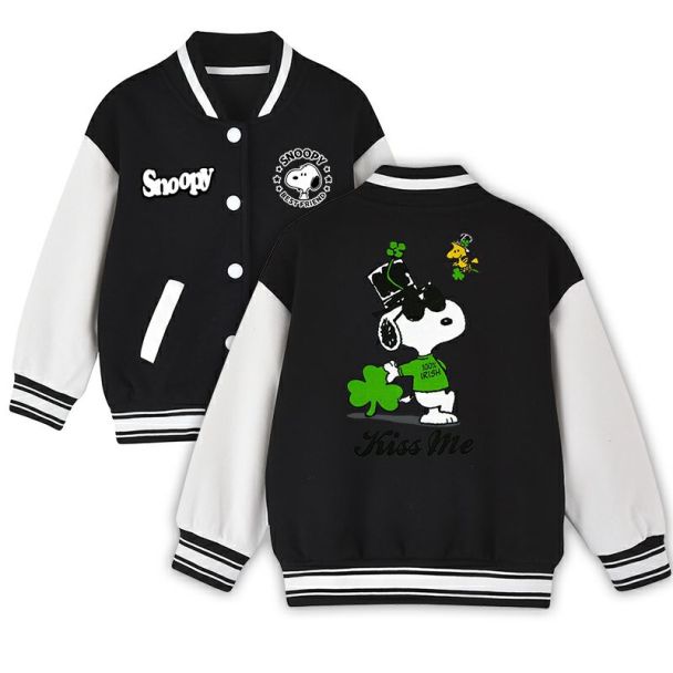 Boys Girls Snoopy Jacket Baseball Jacket Pop Jacket Coats 