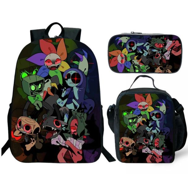 Dandy's World Backpack and Lunch box school bag Waterproof Bookbag Laptop bag Travel bag Kids Gifts Idea