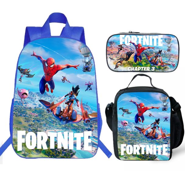 NEW Fortnite Backpack Lunch box School Bag Bookbag 