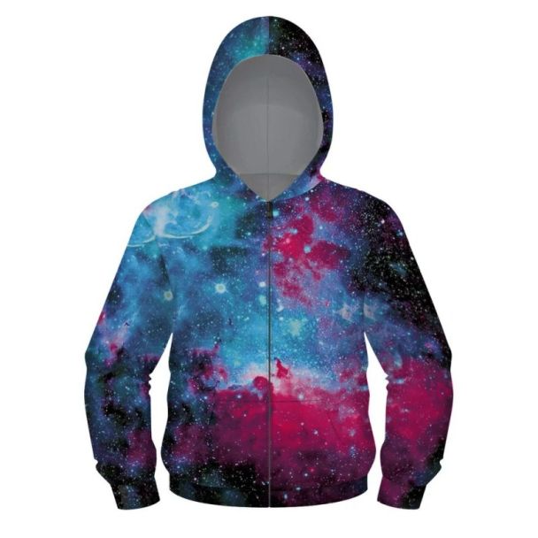 woow 3D Print zipper Hoodie Sweatshirt
