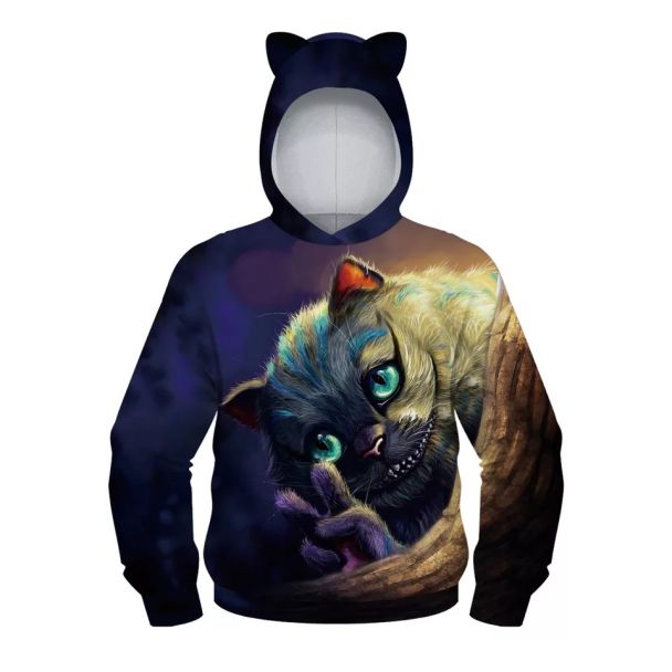 Kids cat 3D Print Hoodie Sweatshirt 
