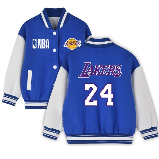 Kid's 24 NBA Lakers Kobe Bryant Jacket American Football Varsity Jacket Ideal Gift