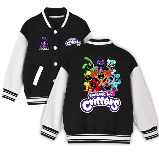 Kid's Smiling Critters Jacket American Football Varsity Jacket Ideal Gift