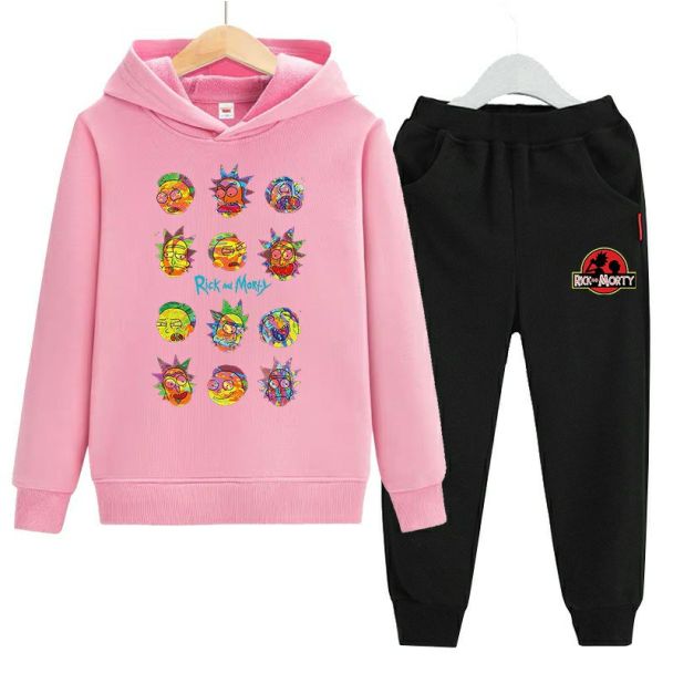 Kids Rick and Morty Hoodie Cotton Hooded Sweatshirt
