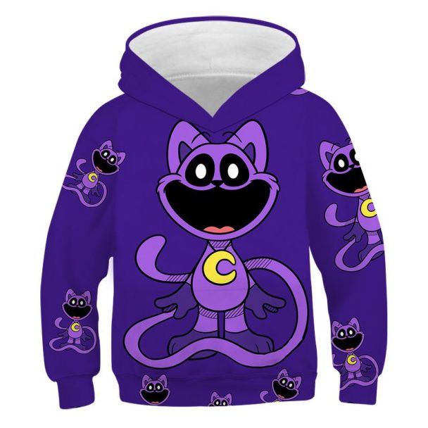 Kids Smiling Critters Hoodie 3D Print Sweatshirt Fashion Clothing