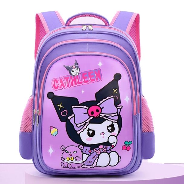 Sanrio Kuromi New Schoolbag Student Girl Kindergarten Backpack Large Capacity Schoolbag Cartoon Shoulder Bag kuromi handbag