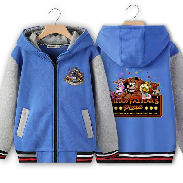 NEW Five Nights at Freddy's Kids Zip Front Fleece Hoodie