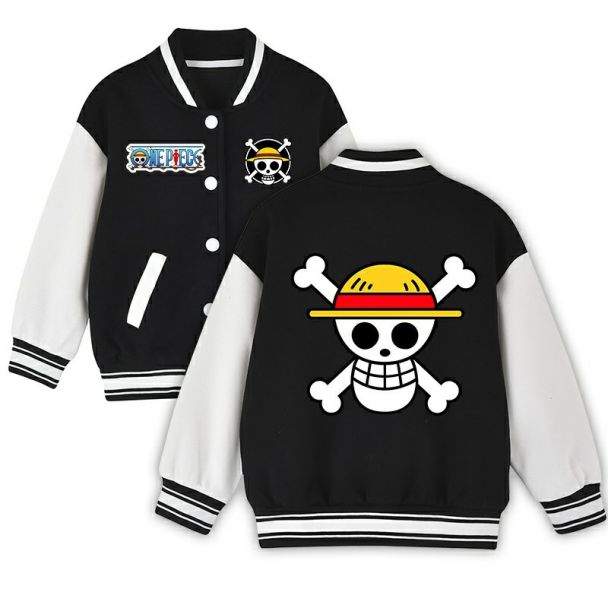 NEW Kids One Piece Varsity Jacket Girls Boys Baseball Jacket Bomber Coat POP Jackets with Pocket