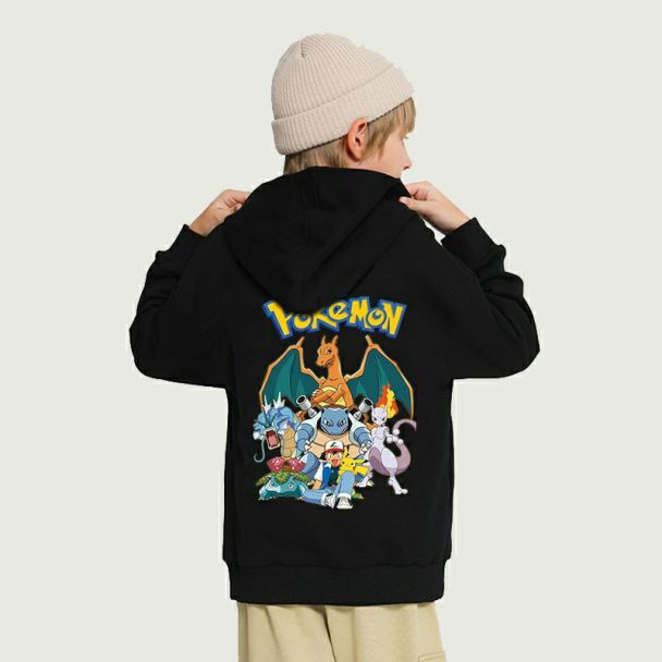 Boys Sweatshirt Charizard Hoodie cotton Outfits Sweat suit Kids Christmas gift