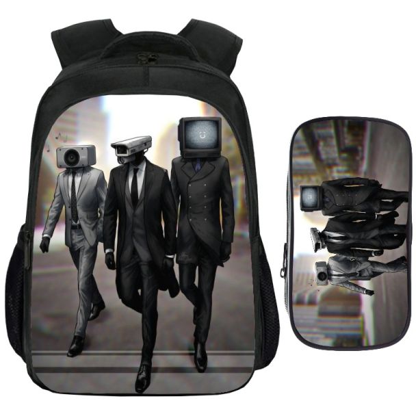NEW Skibidi toilet Backpack and Lunch bag Skibidi toilet Bookbag for boy Back to School