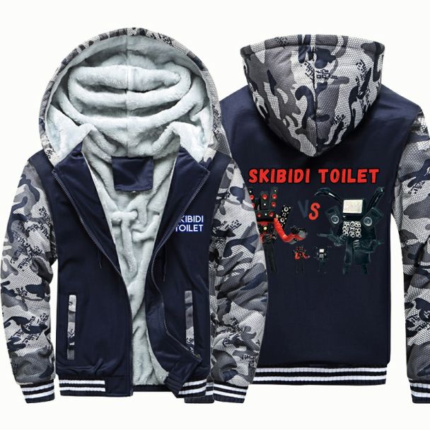 NEW Skibidi toilet Hoodie Sweatshirt Winter Fleece Jacket Skibidi toilet Clothing Coat Kids Gift