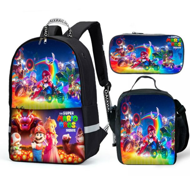NEW Super Mario backpack 3D Printed Fashion Travel School Bag Laptop Backpack 1