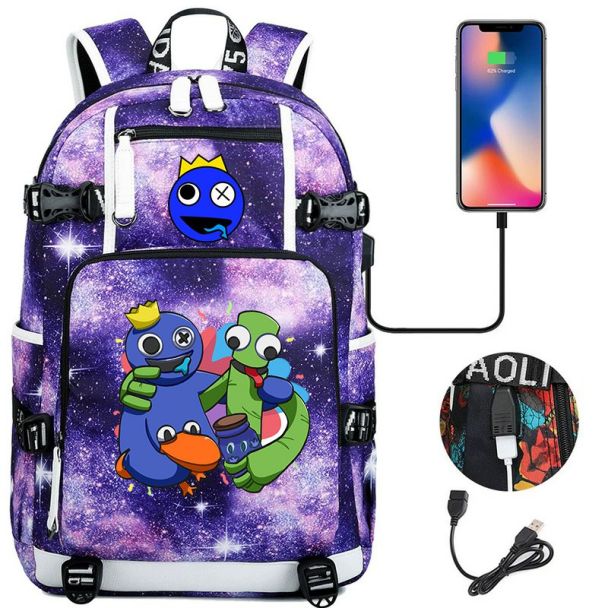 Rainbow Friends Backpack School Bag Kids Bookbag