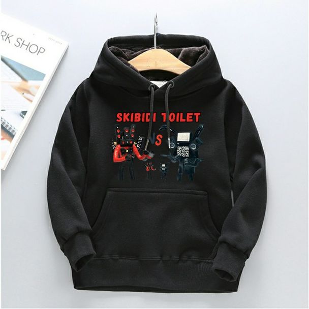 Skibidi toilet Hoodie Skibidi toilet Sweatshirt and sweatpants Boys Girls cotton Outfits Kids Best Gift