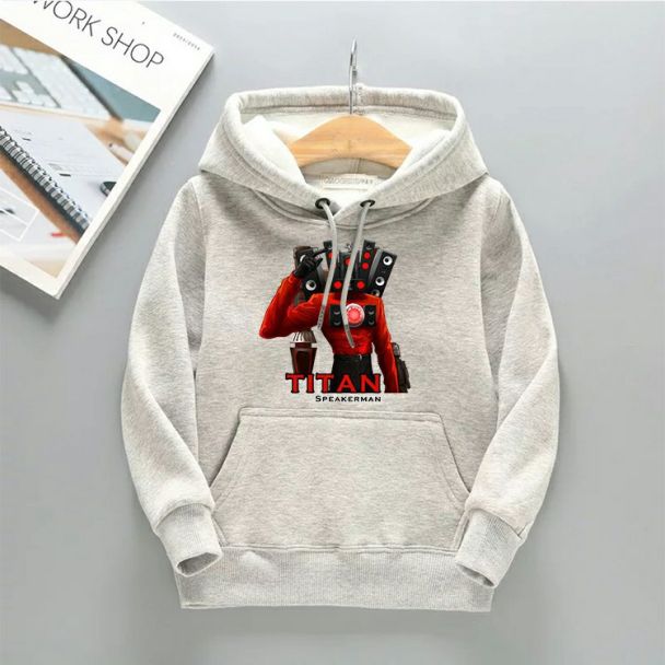 Skibidi toilet titan speakerman Hoodie Youth Sweatshirt For Boys Skibidi toilet Clothes