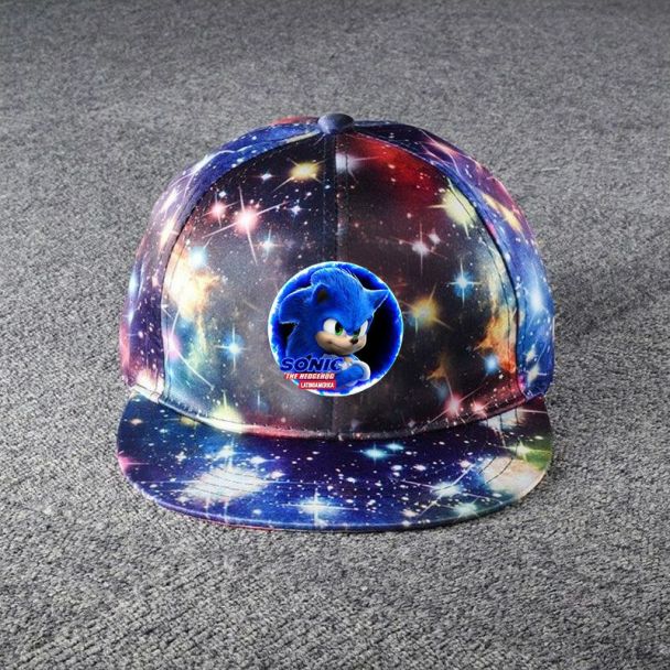 Sonic The Hedgehog Galaxy Snapback Hat Adjustable Flat Bill Baseball Cap 1