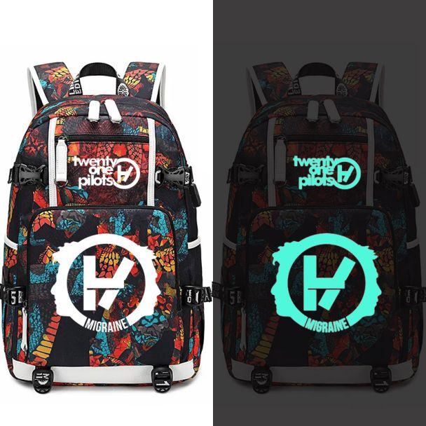 Twenty one pilots 19 "Large Capacity Backpack 600D Waterproof Oxford