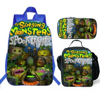 【NEW】My Singing Monsters Backpack Lunch box School Bag Kids Bookbag