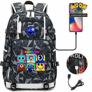 【NEW】Rainbow Friends Backpack Lunch box School Bag Kids Bookbag