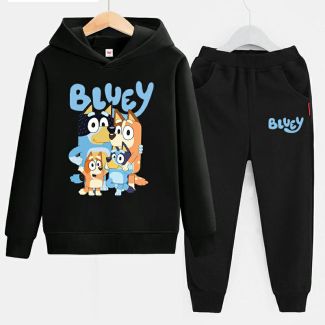 Bluey Boys Girls Kid's Hoodies Cotton Sweatshirts Outfits