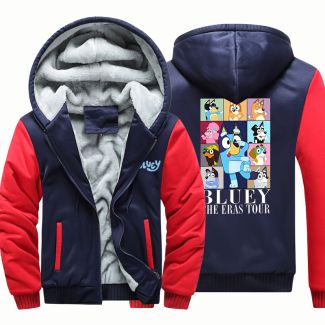 Boys Bluey Clothes Winter Coats Sweatshirt Hoodie Fleece Jackets Kids cool gifts