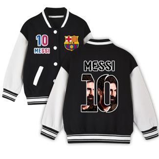 Boys Girls Messi Varsity Jacket Baseball Jacket Messi 10 Pop Jacket  Coats