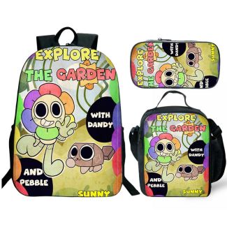 Dandy's World Backpack for Girls & Boys for Kindergarten & Elementary School, Adjustable Straps & Padded Back, Lightweight Travel Bag for Kids 