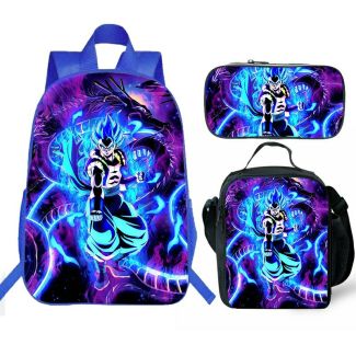 Dragon Ball Z backpack kids boys school Lunch box School Bag 