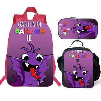 Garten of Banban 3 Backpack Lunch box School Bag Kids Bookbag
