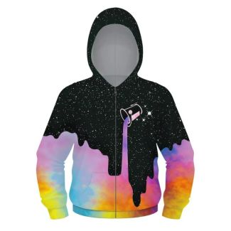 woow 3D Print zipper Hoodie Sweatshirt 1