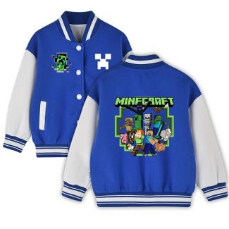 Kid's Minecraft Jacket American Football Varsity Jacket Ideal Gift