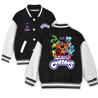 Kid's Smiling Critters Jacket American Football Varsity Jacket Ideal Gift