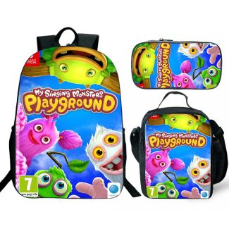 My Singing Monsters Bookbags 3D printed 16" waterproof backpack