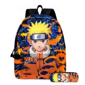 Naruto Backpack and Pencil bag Anime New 3D Printed Children School Bags Boys Girls Casual Travel Backpack
