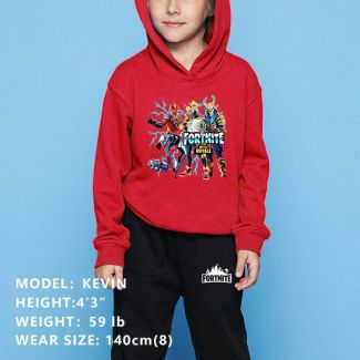 New Fortnite Boys Girls Kid's Hoodies Cotton Sweatshirts Outfits