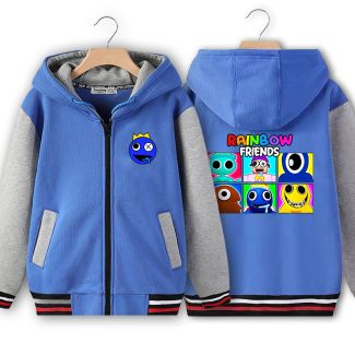 NEW Rainbow Friends Kids Zip Front Fleece Hoodie 4