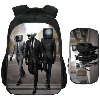 NEW Skibidi toilet Backpack and Lunch bag Skibidi toilet Bookbag for boy Back to School