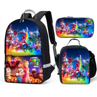 NEW Super Mario backpack 3D Printed Fashion Travel School Bag Laptop Backpack 1