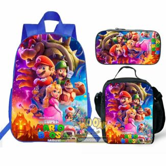 NEW Super Mario  backpack 3D Printed Fashion Travel School Bag Laptop Backpack Black