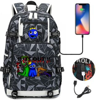 Rainbow Friends Backpack Lunch box School Bag Kids Bookbag