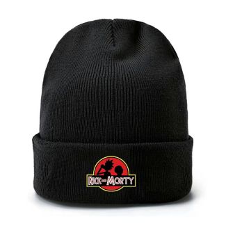 Rick and Morty Cap Wool Winter Beanie Skull Cap Embroidery Cuffed Hat 1