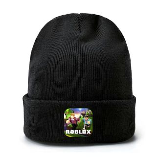 Roblox Cap Wool Winter Beanie Skull Cap Embroidery Cuffed Hat 1