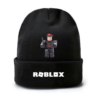 Roblox Cap Wool Winter Beanie Skull Cap Embroidery Cuffed Hat 2
