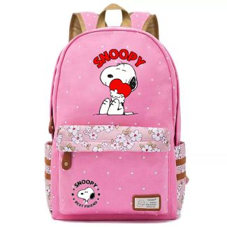 Girls Snoopy Backpack For School Canvas Bookbag Boys Travel bag Gifts Idea