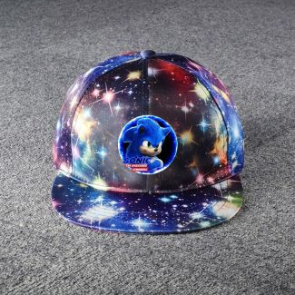 Sonic The Hedgehog Galaxy Snapback Hat Adjustable Flat Bill Baseball Cap 1